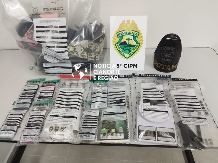 Rotam prende suspeito de tráfico e apreende drogas em Cianorte
