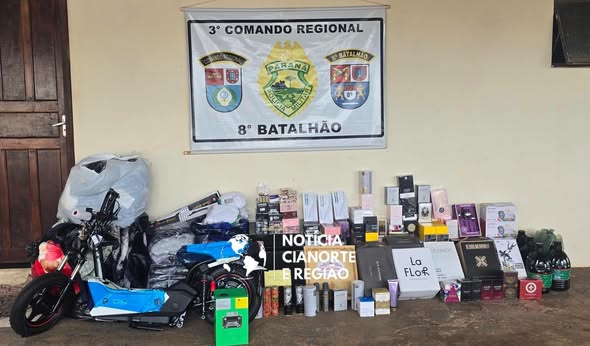 CONTRABANDO E DESCAMINHO RESULTAM EM APREENSÃO DE MERCADORIAS NA PR-463, EM NOVA ESPERANÇA