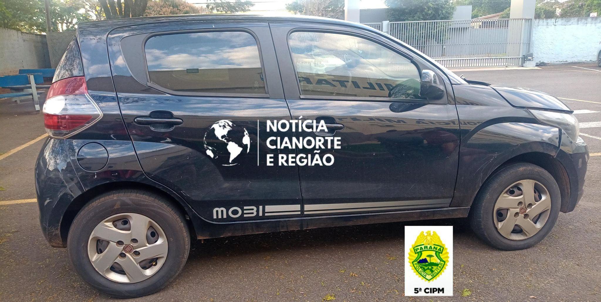 Fiat Mobi é recolhido em Cianorte com mais de R$ 16 mil em débitos