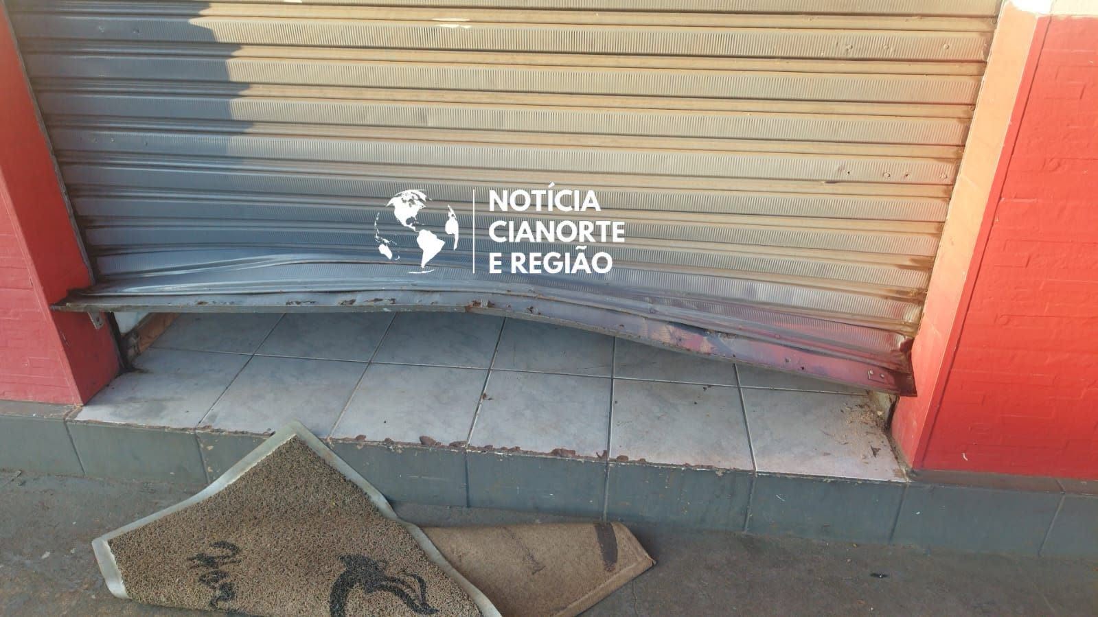 Restaurante é alvo de furto durante a madrugada em Cianorte